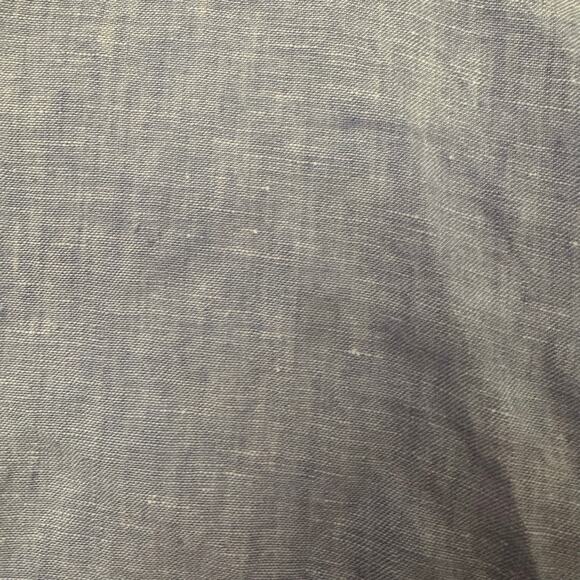 J. Crew Baird McNutt Irish Linen Light Blue Short Sleeve Blouse Size 10 - Picture 10 of 14